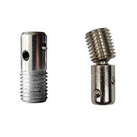 頭部とボディ接合ボルト：従来のイモネジと球体ネジセット